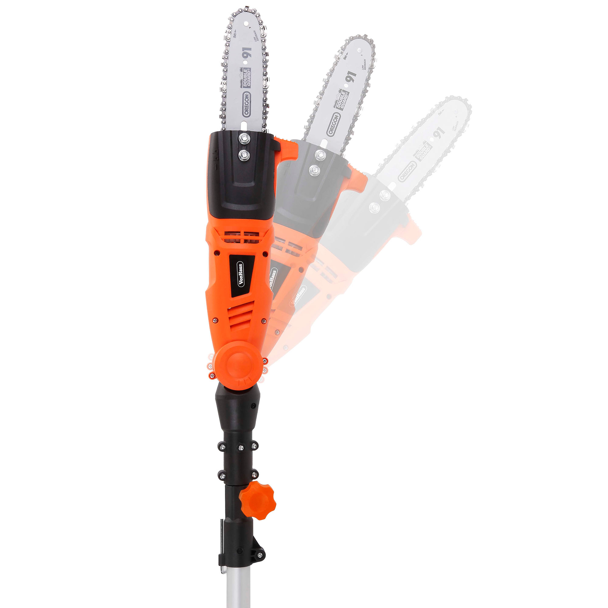 VonHaus 750W Telescopic Pole Trimmer & Chainsaw 2in1 Extending Cutter Hedge eBay