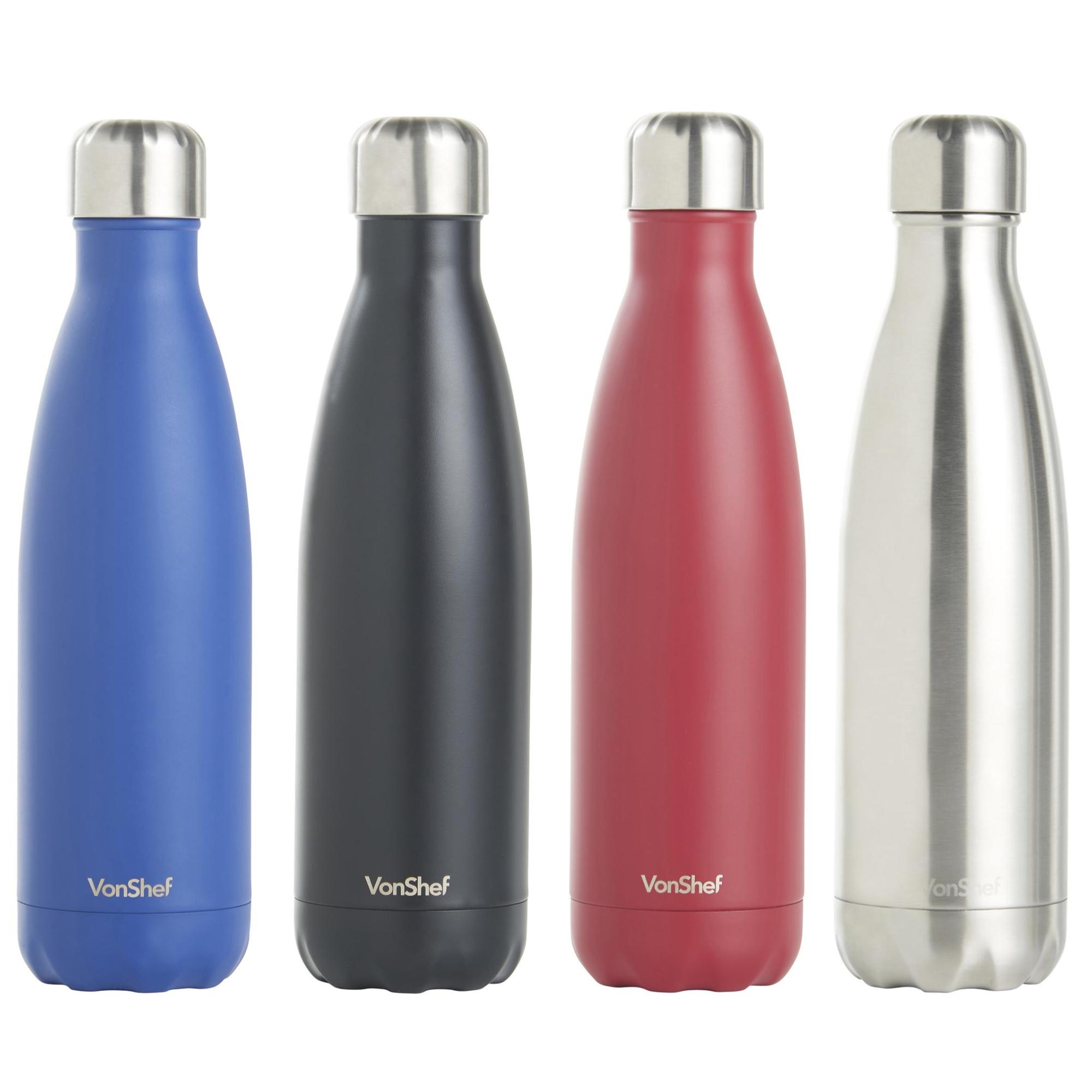 Vonshef Double Walled Vacuum Insulated Stainless Steel Water Drinks Sport Bottle Ebay 8085