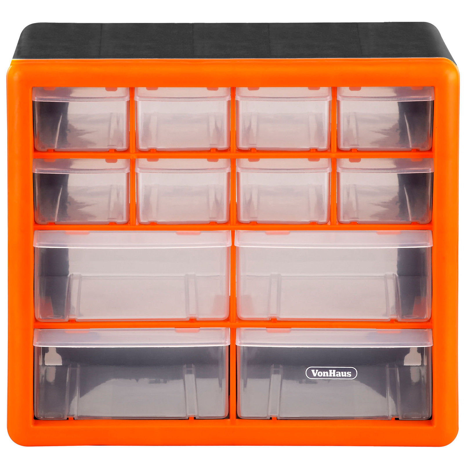 VonHaus 12 Multi Drawer Organiser Nail Bolt Screw Craft Bits Storage
