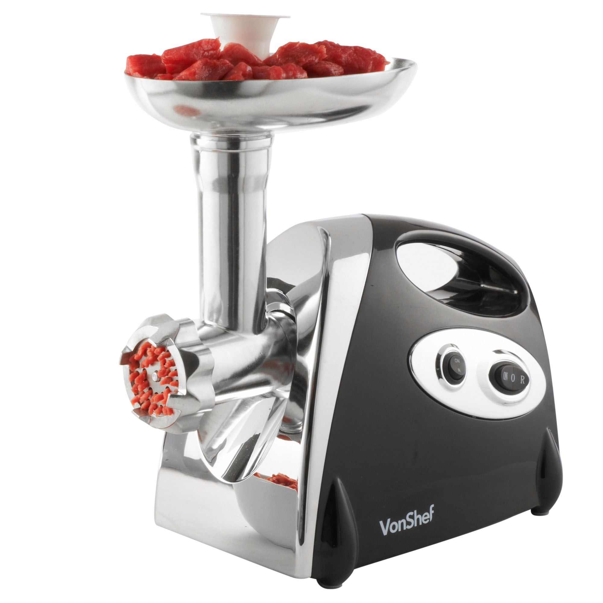 VonShef Electric Meat Grinder, Sausage & Kebbe Maker Powerful 1200W