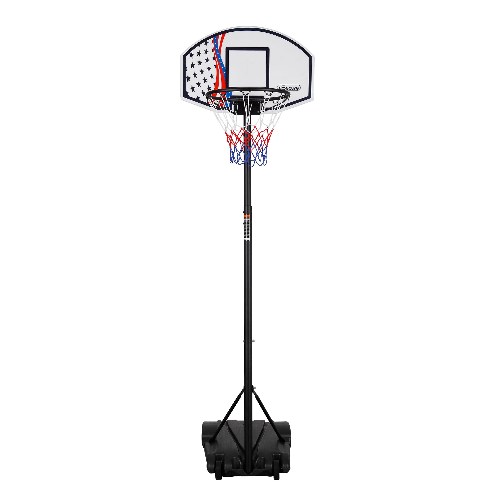 eSecure Free Standing Basketball Net Hoop Backboard Set with Adjustable Stand eBay