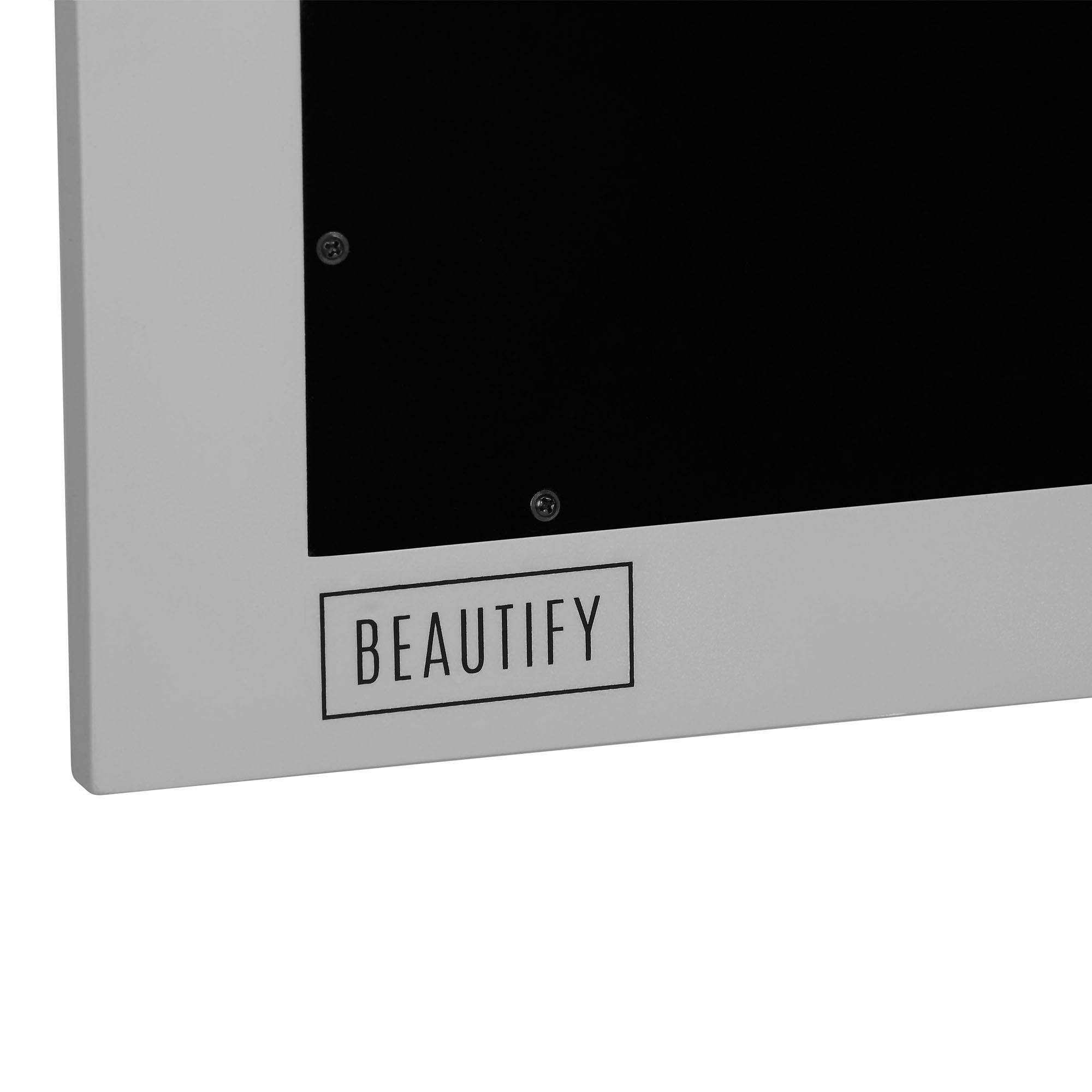 Beautify Grey Full Length LED Makeup Jewellery Organiser Storage Mirror