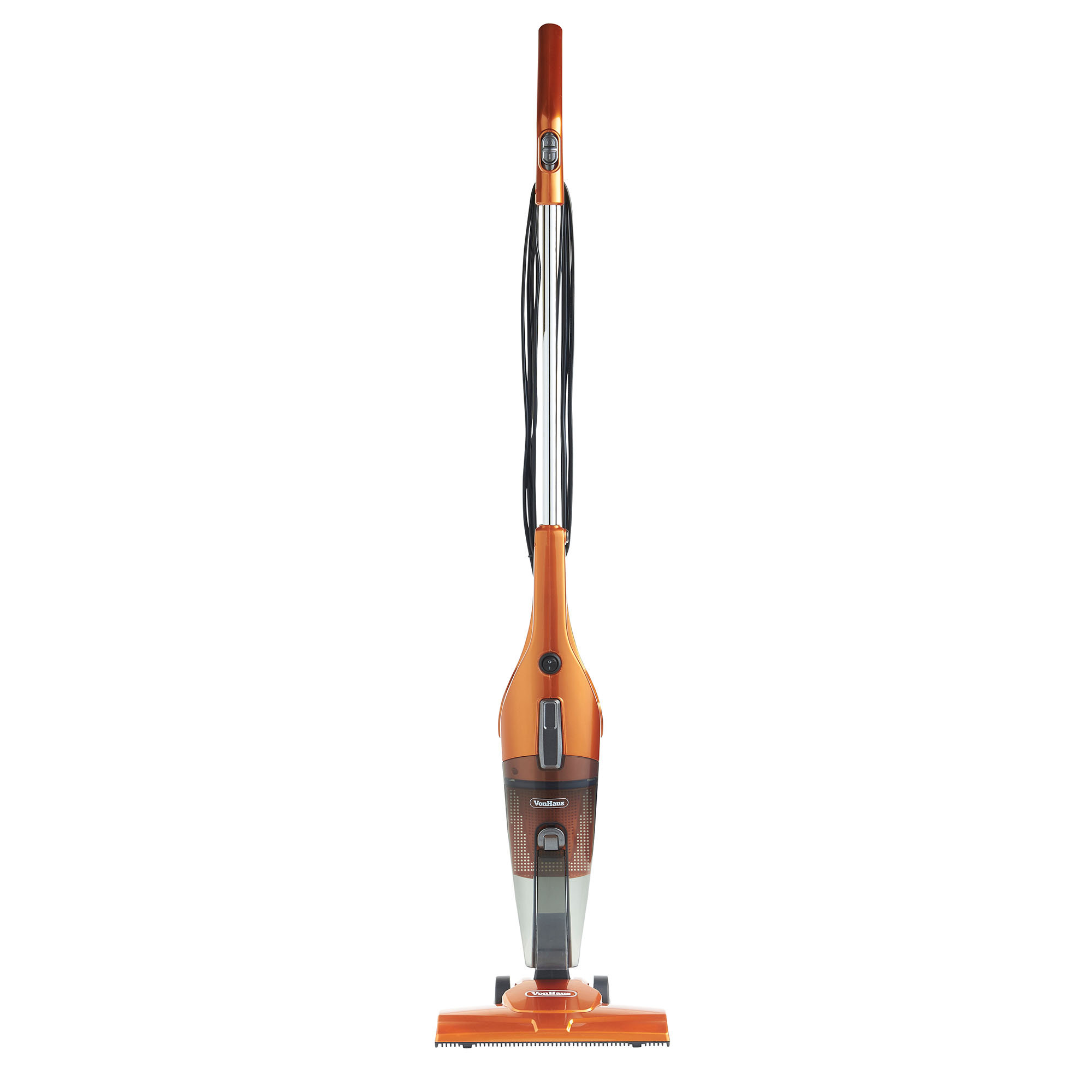 VonHaus Orange 600W 2 in 1 Corded Upright Stick Handheld Vacuum Cleaner